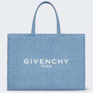 Givenchy Light Blue Woven Tote
